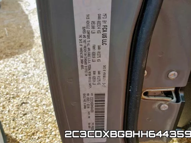 2C3CDXBG8HH644359 фото 2