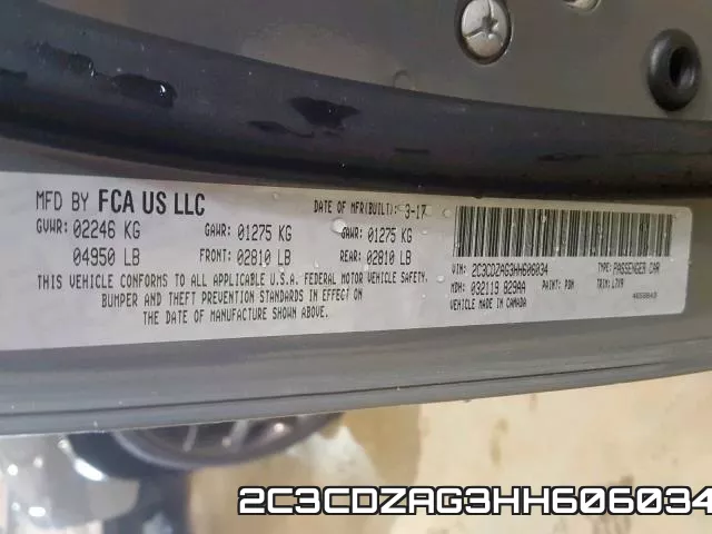 2C3CDZAG3HH606034 фото 2