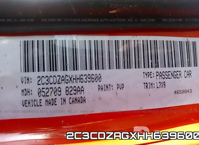 2C3CDZAGXHH639600 фото 10