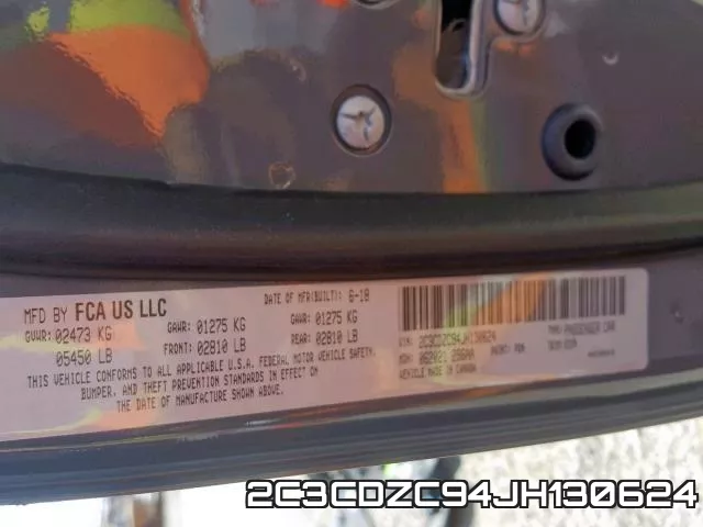2C3CDZC94JH130624 фото 2