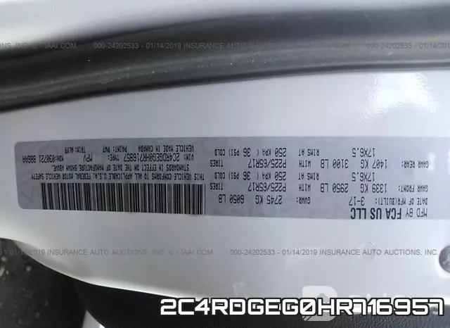 2C4RDGEG0HR716957 фото 10