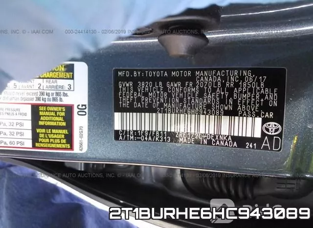 2T1BURHE6HC943089 фото 10