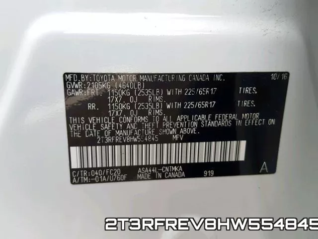 2T3RFREV8HW554845 фото 2