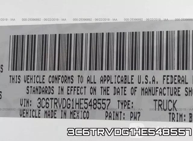 3C6TRVDG1HE548557 фото 10