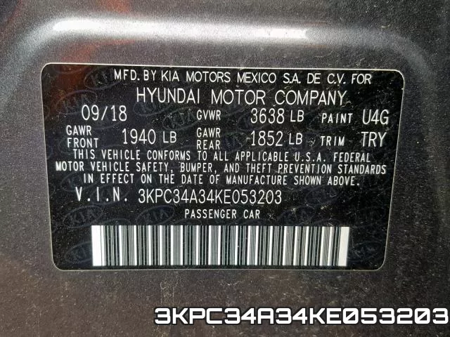 3KPC34A34KE053203 фото 2