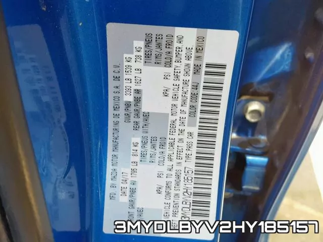 3MYDLBYV2HY185157 фото 2