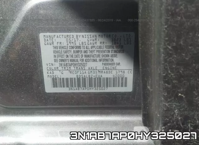 3N1AB7AP0HY325027 фото 10