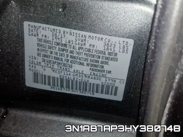 3N1AB7AP3HY380748 фото 2