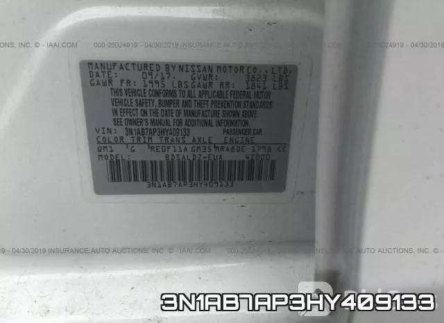 3N1AB7AP3HY409133 фото 10