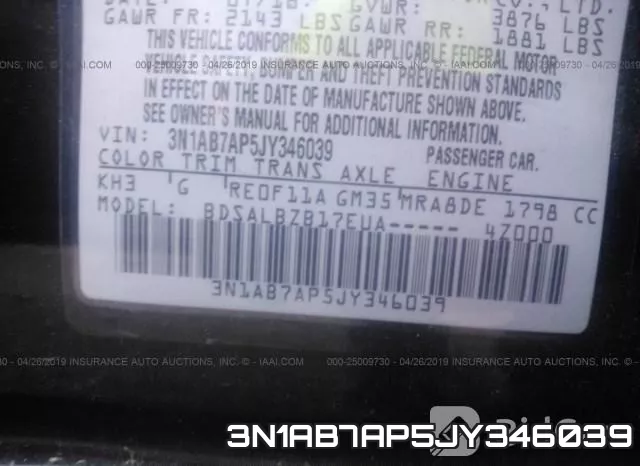 3N1AB7AP5JY346039 фото 10