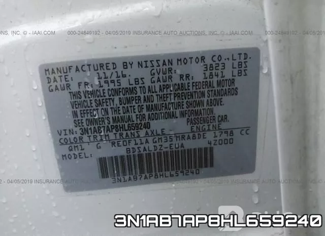 3N1AB7AP8HL659240 фото 10