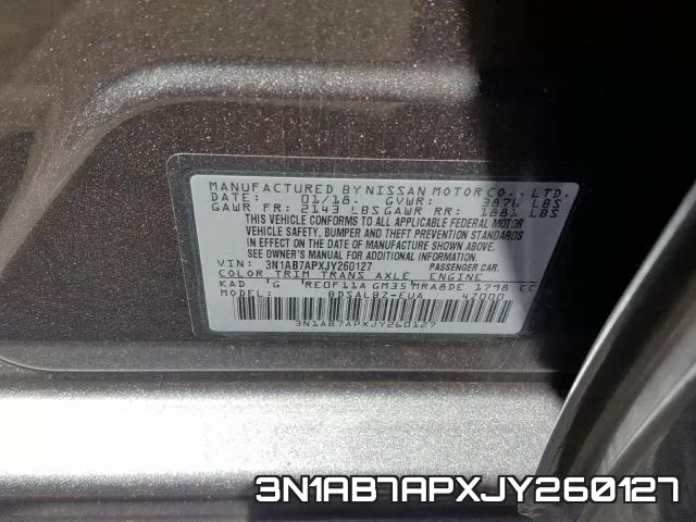 3N1AB7APXJY260127 фото 2