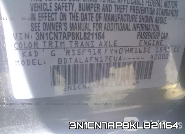 3N1CN7AP8KL821164 фото 10