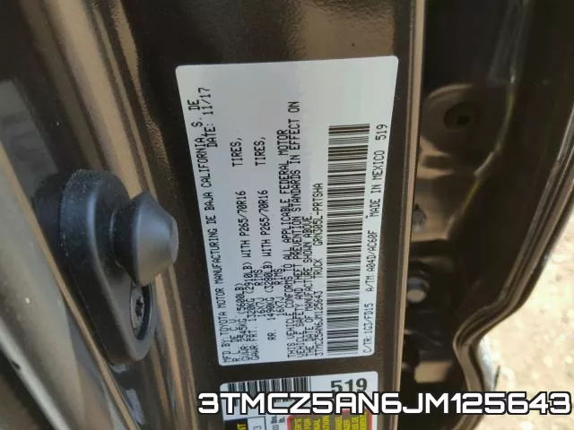 3TMCZ5AN6JM125643 фото 2