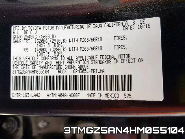 3TMGZ5AN4HM055104 фото 2
