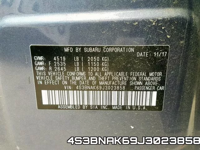 4S3BNAK69J3023858 фото 2