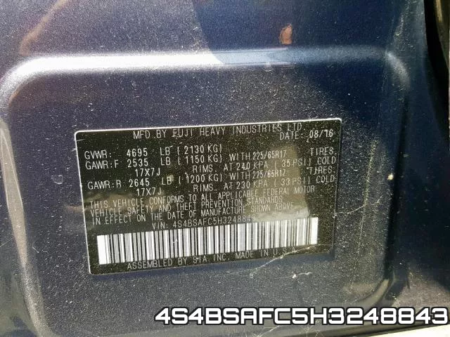 4S4BSAFC5H3248843 фото 2