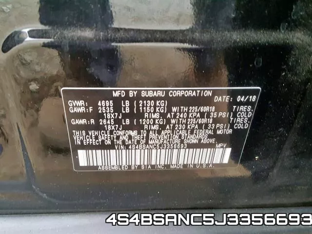 4S4BSANC5J3356693 фото 2