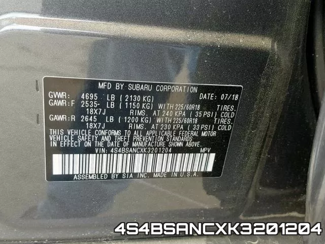 4S4BSANCXK3201204 фото 2