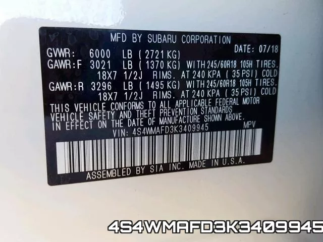 4S4WMAFD3K3409945 фото 2