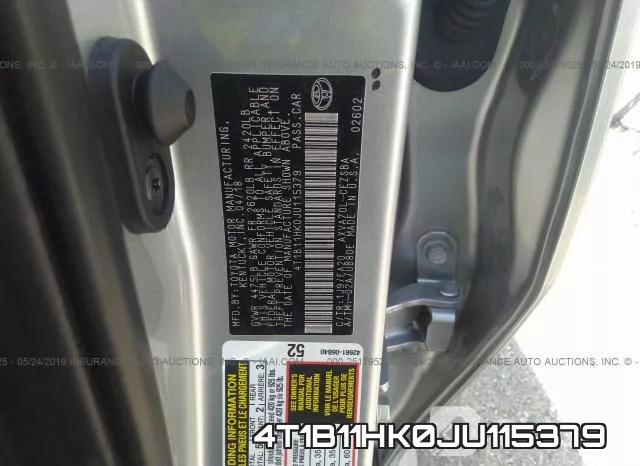 4T1B11HK0JU115379 фото 10