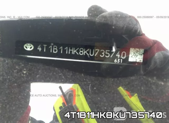 4T1B11HK8KU735740 фото 10