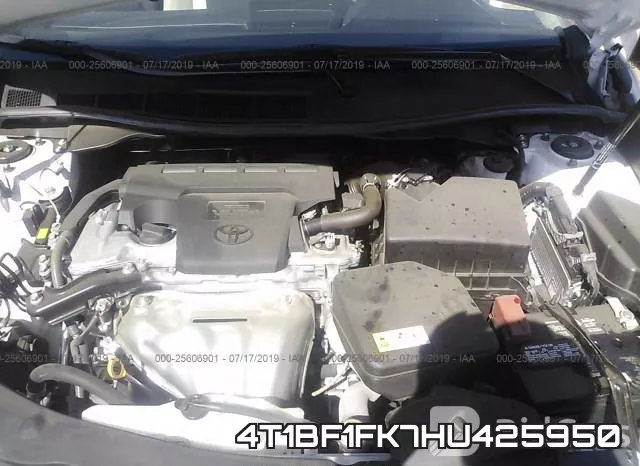 4T1BF1FK7HU425950 фото 2