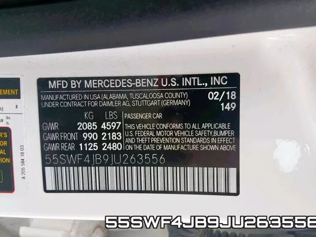 55SWF4JB9JU263556 фото 2