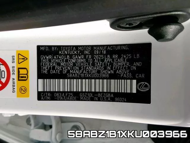 58ABZ1B1XKU003966 фото 2