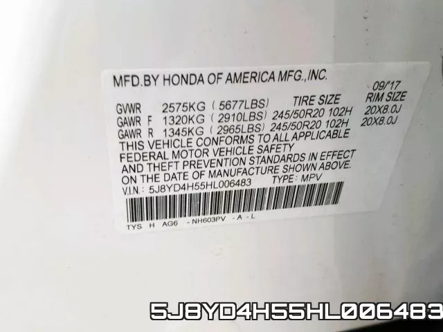 5J8YD4H55HL006483 фото 2