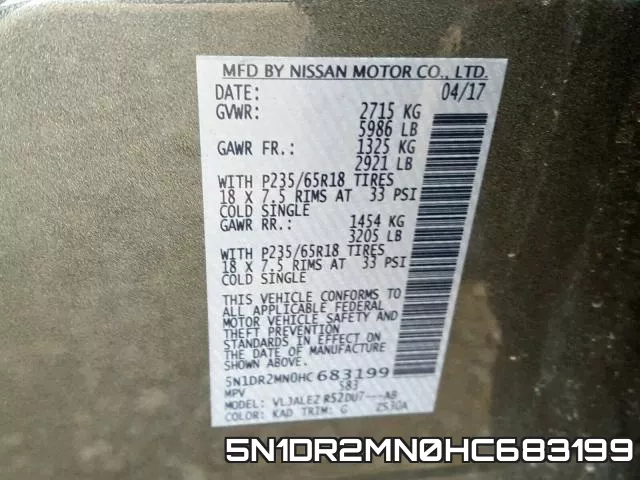 5N1DR2MN0HC683199 фото 2