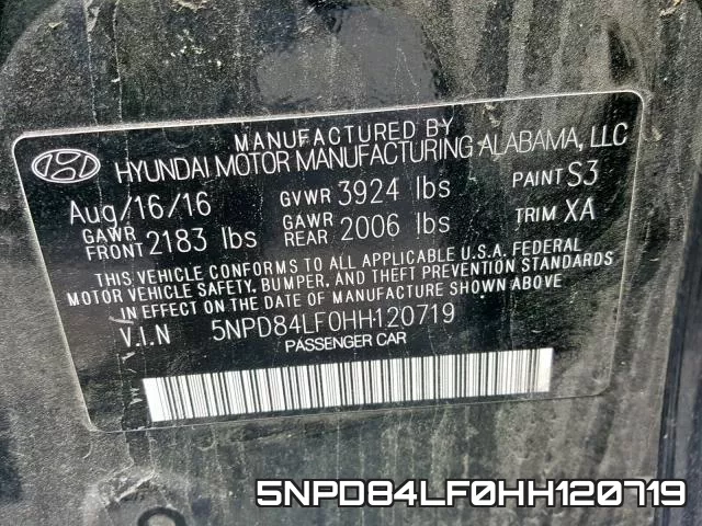 5NPD84LF0HH120719 фото 2