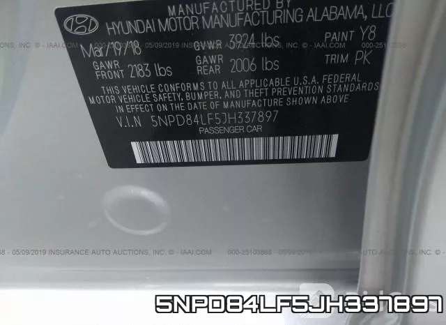 5NPD84LF5JH337897 фото 10