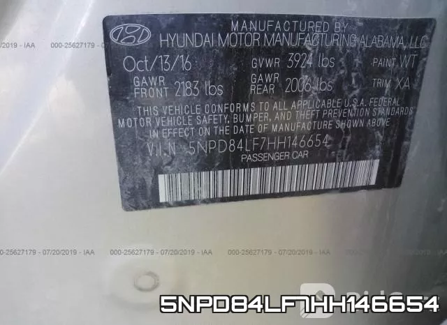 5NPD84LF7HH146654 фото 10