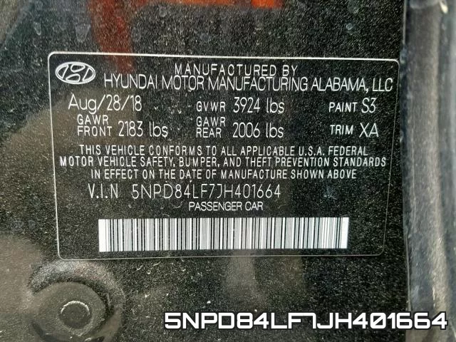 5NPD84LF7JH401664 фото 2