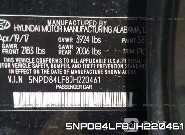 5NPD84LF8JH220461 фото 10