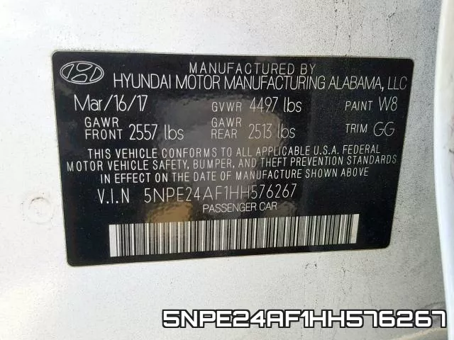 5NPE24AF1HH576267 фото 2