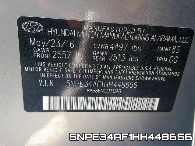 5NPE34AF1HH448656 фото 2