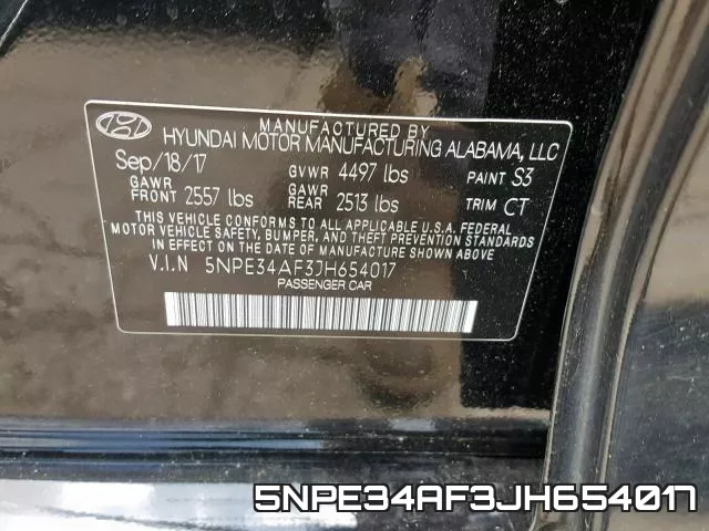 5NPE34AF3JH654017 фото 2