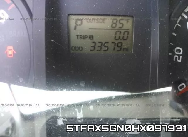 5TFAX5GN0HX097931 фото 8