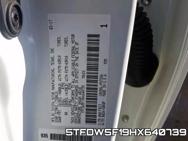 5TFDW5F19HX640739 фото 2