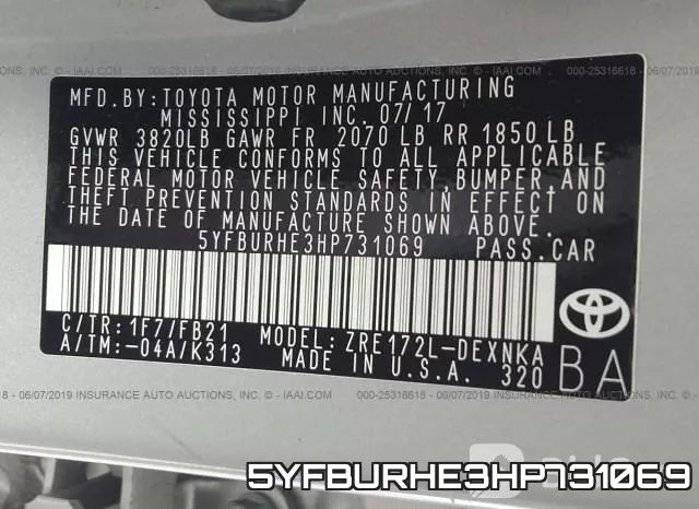 5YFBURHE3HP731069 фото 10
