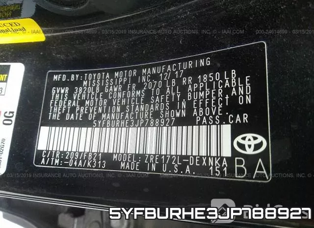 5YFBURHE3JP788927 фото 10