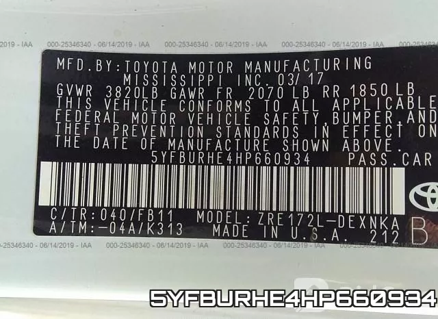 5YFBURHE4HP660934 фото 9