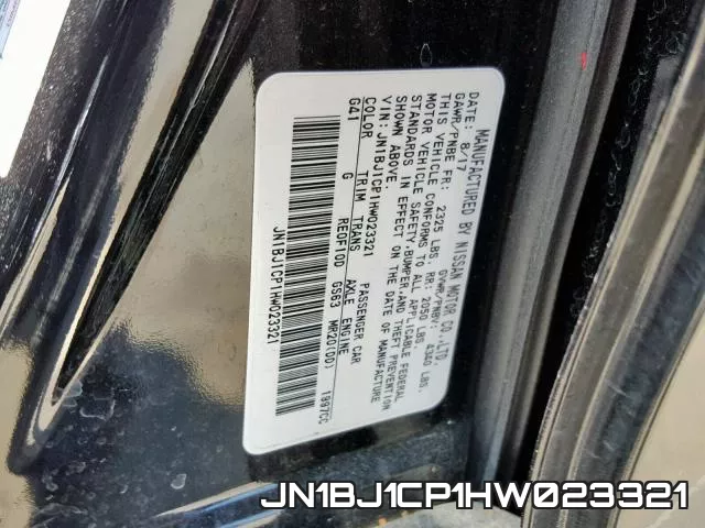 JN1BJ1CP1HW023321 фото 2