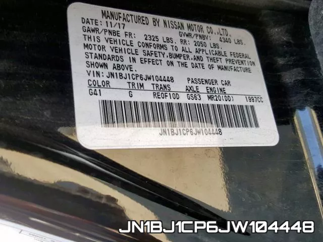 JN1BJ1CP6JW104448 фото 2