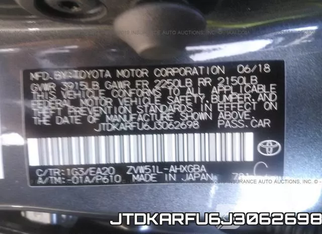 JTDKARFU6J3062698 фото 10