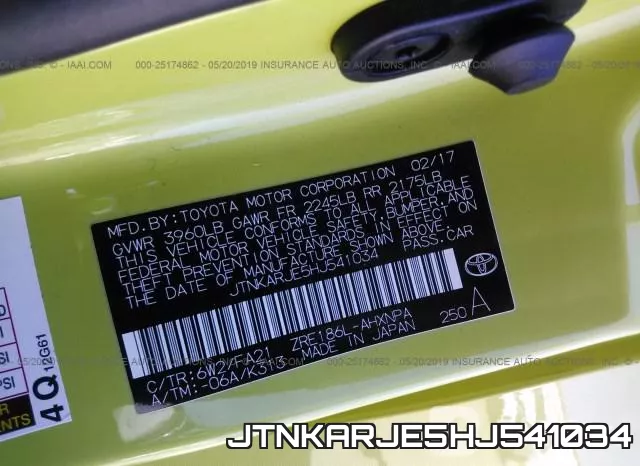 JTNKARJE5HJ541034 фото 10
