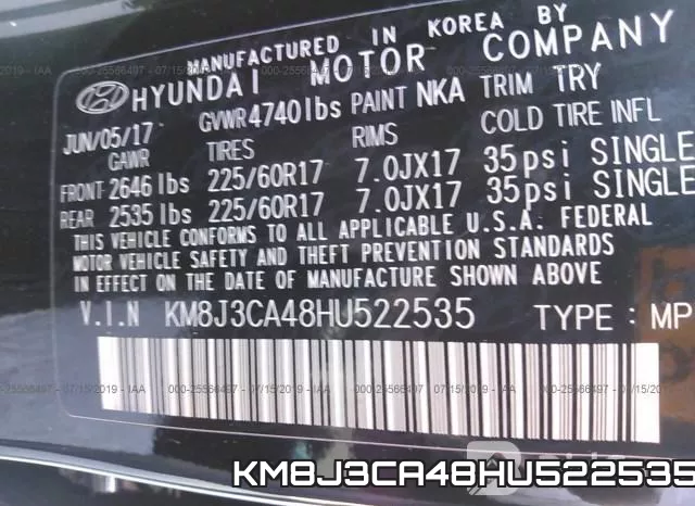 KM8J3CA48HU522535 фото 10