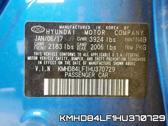 KMHD84LF1HU370729 фото 2